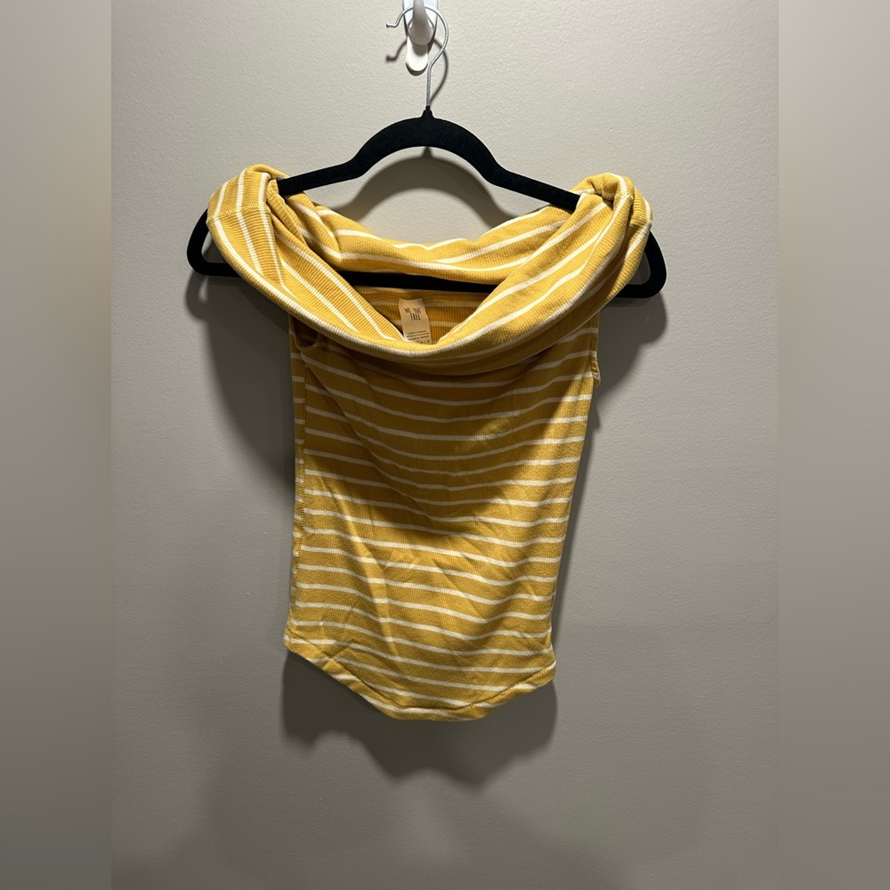 We The Free Yellow Striped Top